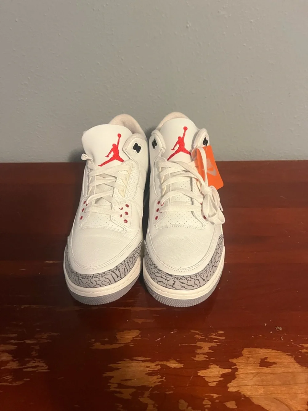 Air Jordan 3 white cement authentic men size 13 excellent condition - Picture 2 of 9